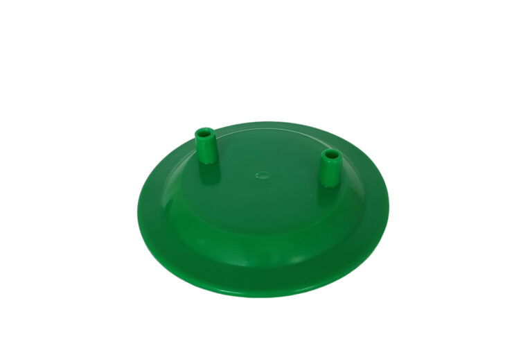 Zeleni plastični poklopac za kantu za mužu Ø180 mm sa dva izvoda