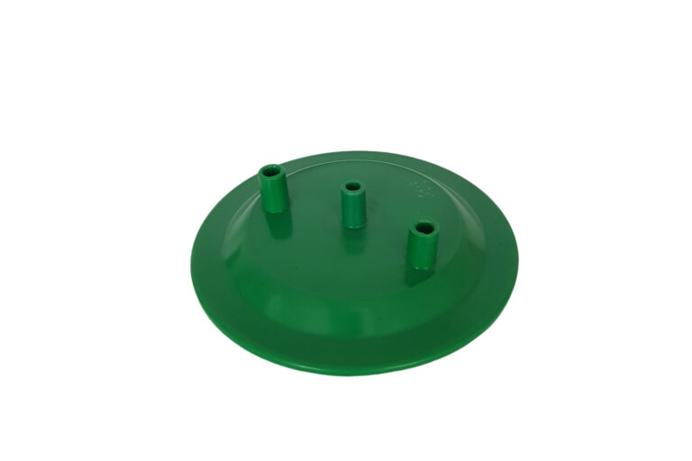 Zeleni plastični poklopac za kantu za mužu Ø180 mm sa tri izvoda