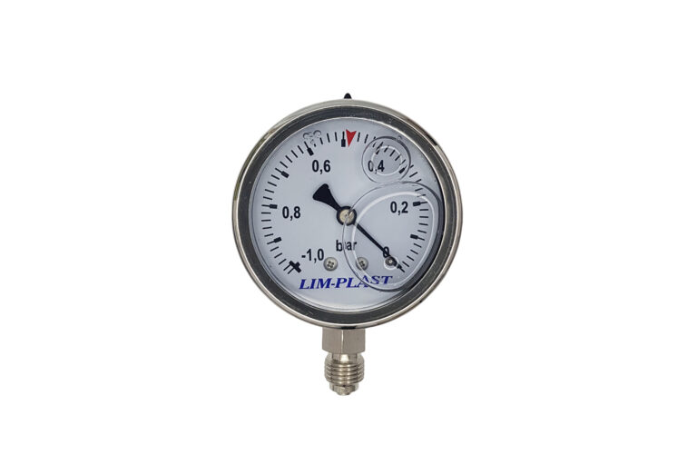 Inox sat prečnika 63 mm za muzilice, punjen glicerinom