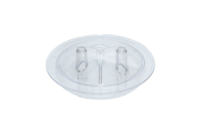 Plastični providni poklopac kante prečnika 180 mm sa dva izvoda