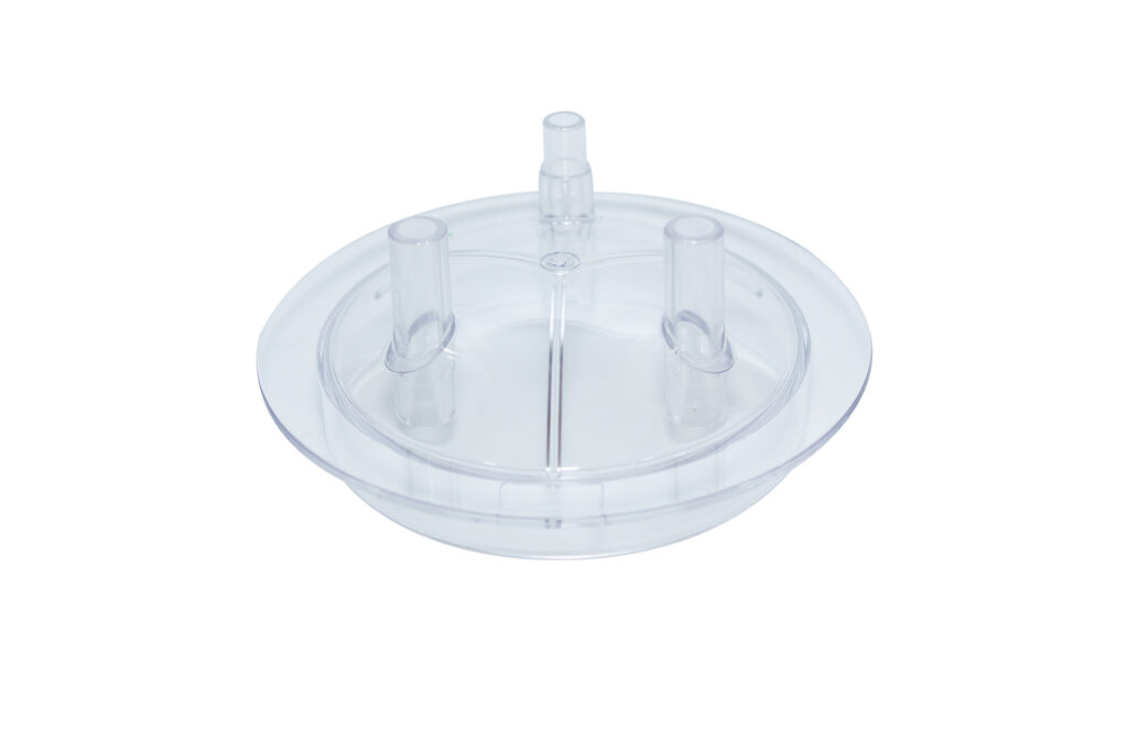 Plastični providni poklopac kante prečnika 180 mm sa tri izvoda