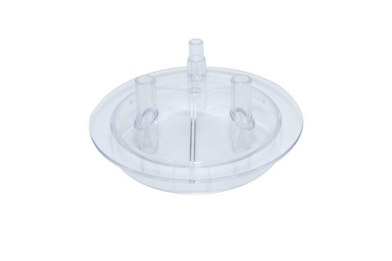 Plastični providni poklopac kante prečnika 180 mm sa tri izvoda