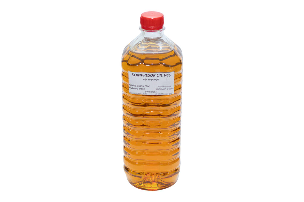 Ulje za podmazivanje uljnih vakuum pumpi za muzilice, flaša 1 litar