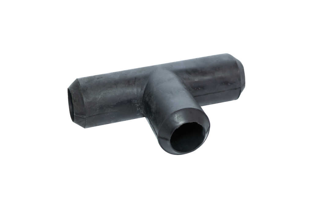 Gumeni razdelnik T račva za mlekovode 38 mm